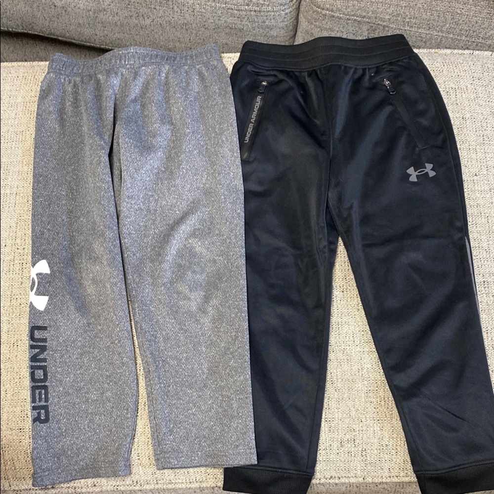 2 pairs boys Under Armour pants